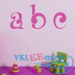 Декоративная наклейка буквы abc