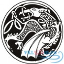 Декоративная наклейка Кельтский дракон круг