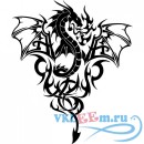 Декоративная наклейка Фантазийный дракон