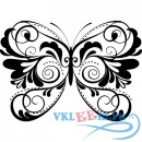Декоративная наклейка узорная бабочка