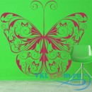 Декоративная наклейка бабочка с большими красивыми крыльями
