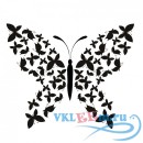 Декоративная наклейка большая красивая бабочка