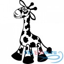 Декоративная наклейка мультяшный жираф