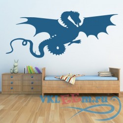 Декоративная наклейка порящий дракон 