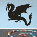 Декоративная наклейка большой и могучий дракон