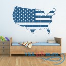 Декоративная наклейка American Flag страна США