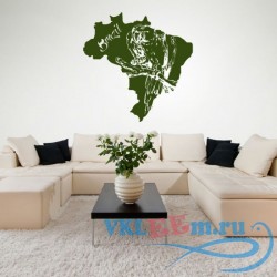 Декоративная наклейка страна Бразилия