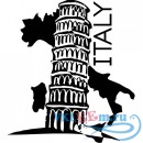 Декоративная наклейка Italy Пизанская башня Италия