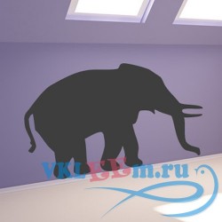 Декоративная наклейка Слон профиль