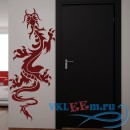 Декоративная наклейка Скалолазный дракон