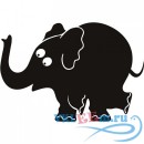 Декоративная наклейка Детский слон