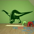 Декоративная наклейка идущий динозавр