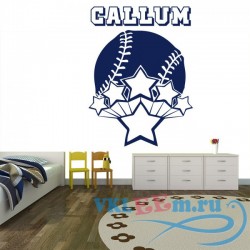 Декоративная наклейка эмблема бейсбола 