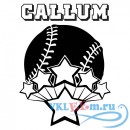 Декоративная наклейка эмблема бейсбола 