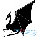 Декоративная наклейка Дракон с крыльями