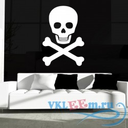 Декоративная наклейка пиратский знак 