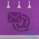 Декоративная наклейка электронная почта
