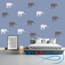 Декоративная наклейка Слон силуэт