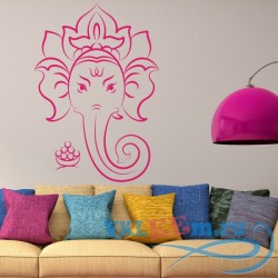 Декоративная наклейка ганаша индийский слон