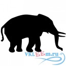 Декоративная наклейка большой слон