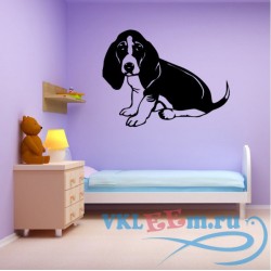 Декоративная наклейка Собака на стене
