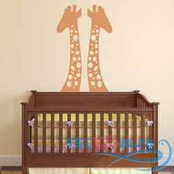 Декоративная наклейка два жирафа