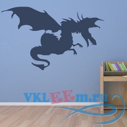Декоративная наклейка Атакующий дракон