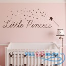 Декоративная наклейка фраза на англ маленькая принцесса