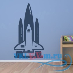 Декоративная наклейка старт ракеты