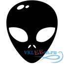 Декоративная наклейка маска инопланетянина 