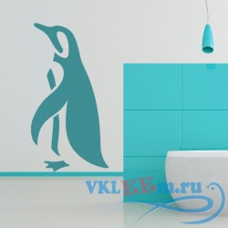 Декоративная наклейка стоячий пингвин 