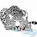 Декоративная наклейка Красивый леопард