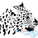 Декоративная наклейка Грозный леопард