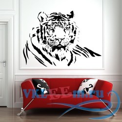 Декоративная наклейка Полосатый тигр