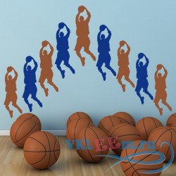 Декоративная наклейка  Баскетбольный бросок