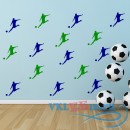Декоративная наклейка Удар мяча в футболе