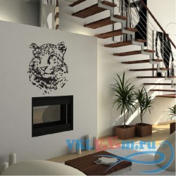 Декоративная наклейка Дикий леопард