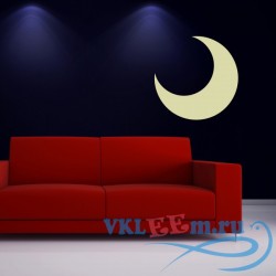 Декоративная наклейка ночной полумесяц