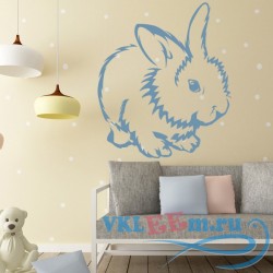 Декоративная наклейка удивительный кролик