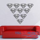 Декоративная наклейка Super Man эмблема супер мена