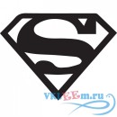 Декоративная наклейка Super Man эмблема супер мена