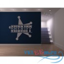 Декоративная наклейка Sheriff звезда шерифа 