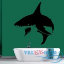 Декоративная наклейка голодная злая акулу 