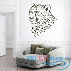 Декоративная наклейка Пятнистый леопард