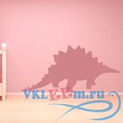 Декоративная наклейка динозавр стегозавр