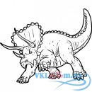 Декоративная наклейка плотоядный динозавр