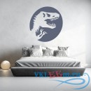Декоративная наклейка Тираннозавр Круговой динозавр