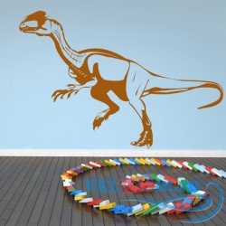 Декоративная наклейка Велоцираптор доисторический динозавр 