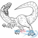 Декоративная наклейка динозавр динозавр 