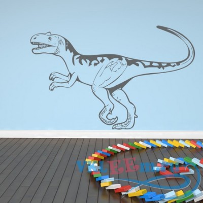 Декоративная наклейка хищный динозавр